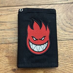 Vintage Spitfire Big Head Patch Ripstop Trifold Y2K Wallet